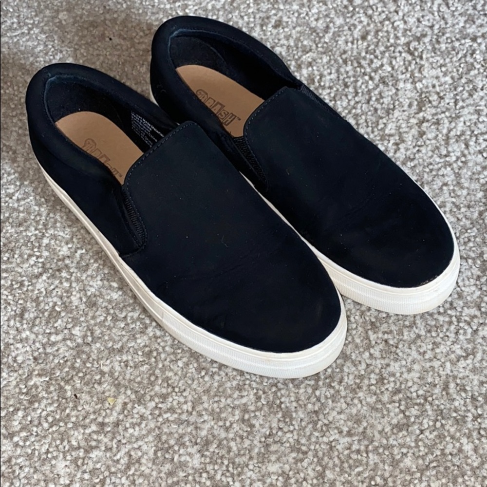 Black Slip-Ons